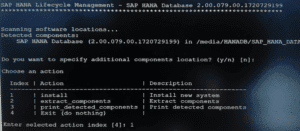 Hana db installation steps 