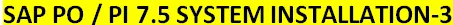 sap po 7.5 installation steps