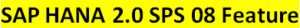 SAP HANA 2.0 SPS 08 Feature